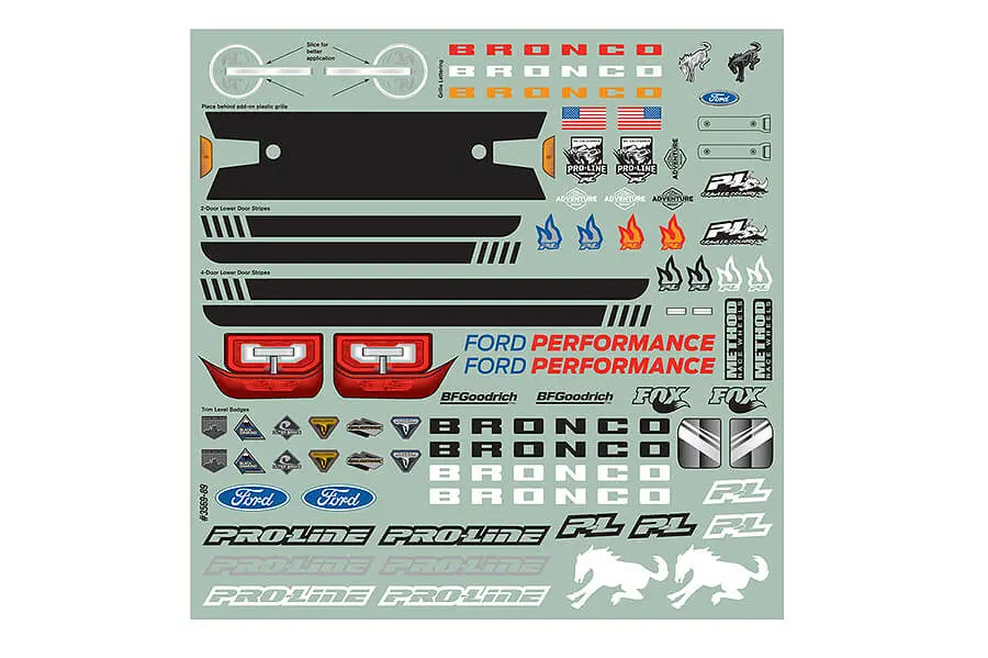 Proline 2021 Ford Bronco Clear Body Set + Acc (290mm) – view 6