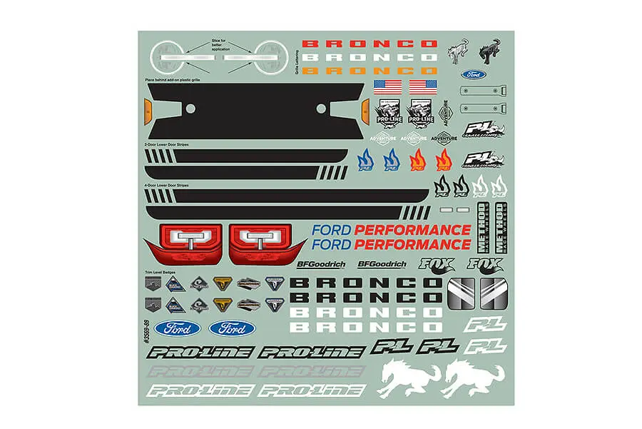 Proline 2021 Ford Bronco Clear Body Set + Acc (313mm) – view 6