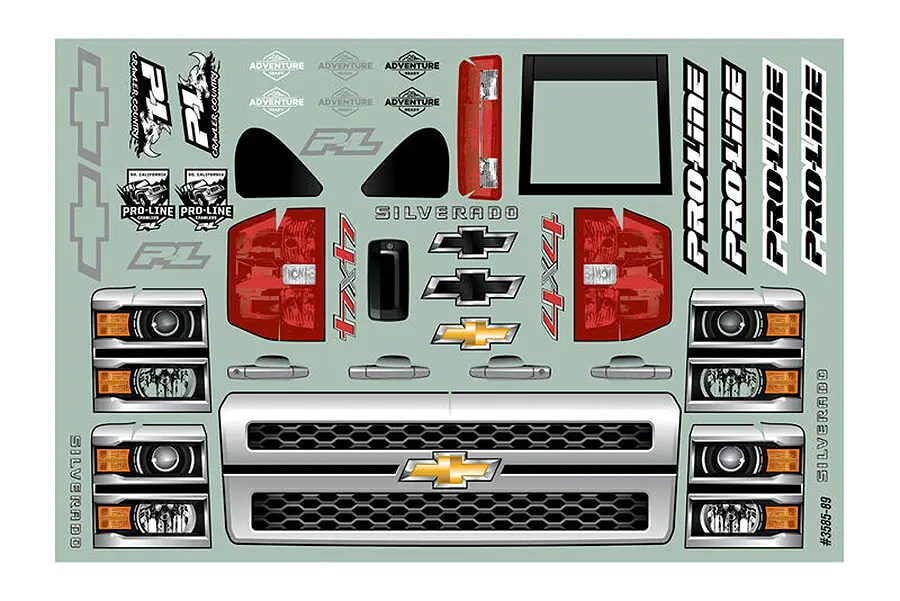 Proline 2015 Chevy Silverado Clear Body 313 Crawler – view 2