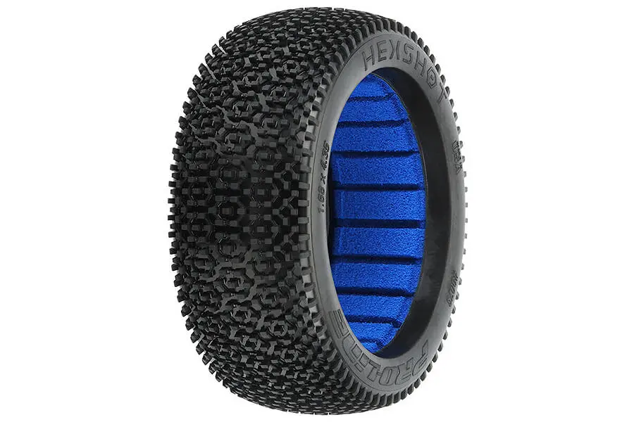 Proline 'Hex Shot' S4 Soft 1/8 Buggy Tyres W/Closed Cell – view 2