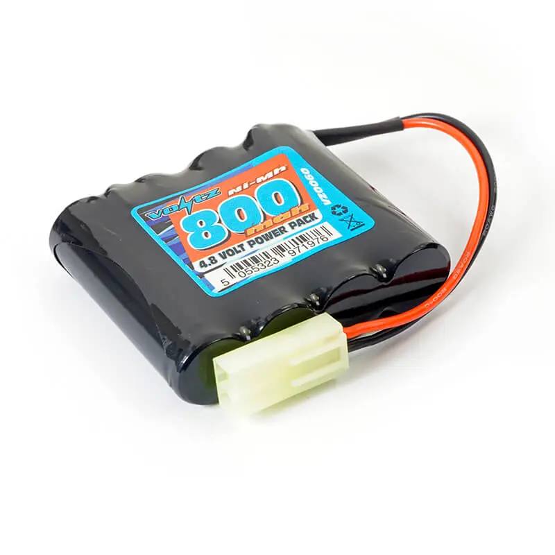 Voltz Hobby 4.8V 800mah Nimh Battery W/ Mini Tamiya Plug (He00010)