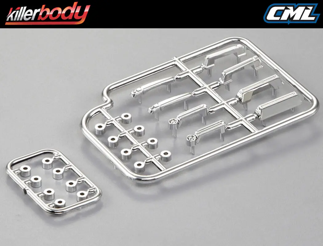 Killerbody Chromed Plastic Door Handle 1/10 Scale – view 2