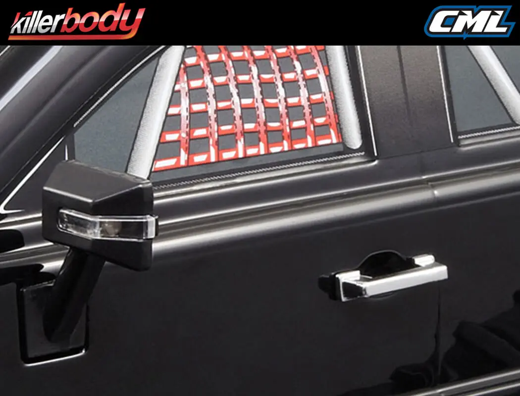 Killerbody Black Plastic Door Handle 1/10 Scale – view 3