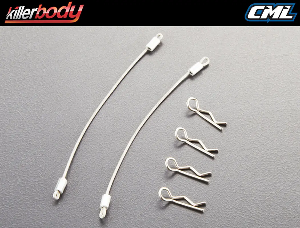 Killerbody Body Rope W/Clip Set (Metal) 120mm – view 2