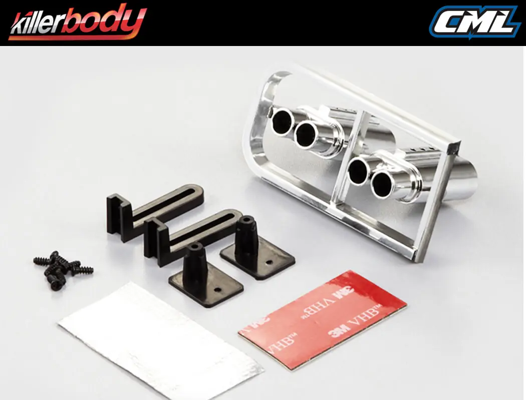 Killerbody Chrome Double Exhaust Pipe W/O Led – view 2