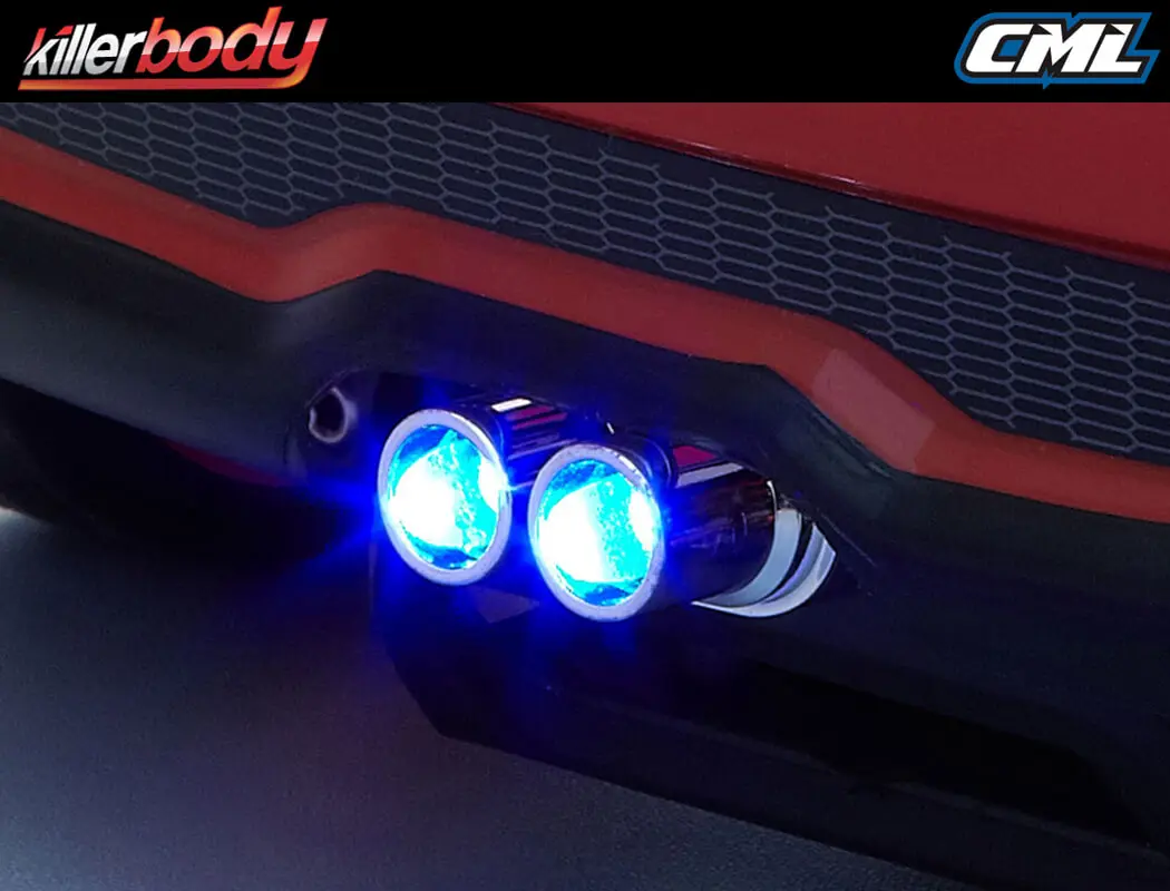 Killerbody Chrome Double Exhaust Pipe W/O Led – view 4