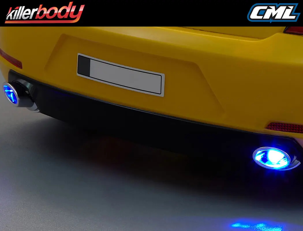 Killerbody Chrome Type a Oval Exhaust Pipe W/O Led – view 4