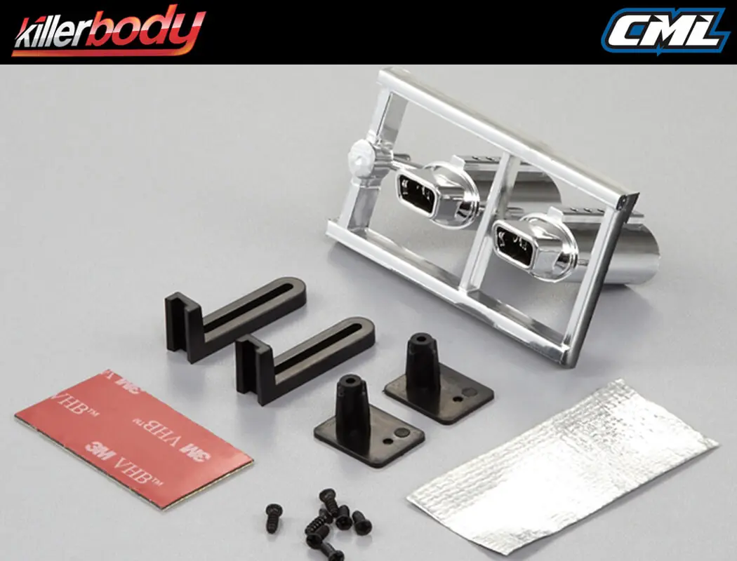 Killerbody Chrome Type B Square Exhaust Pipe W/O Led – view 2