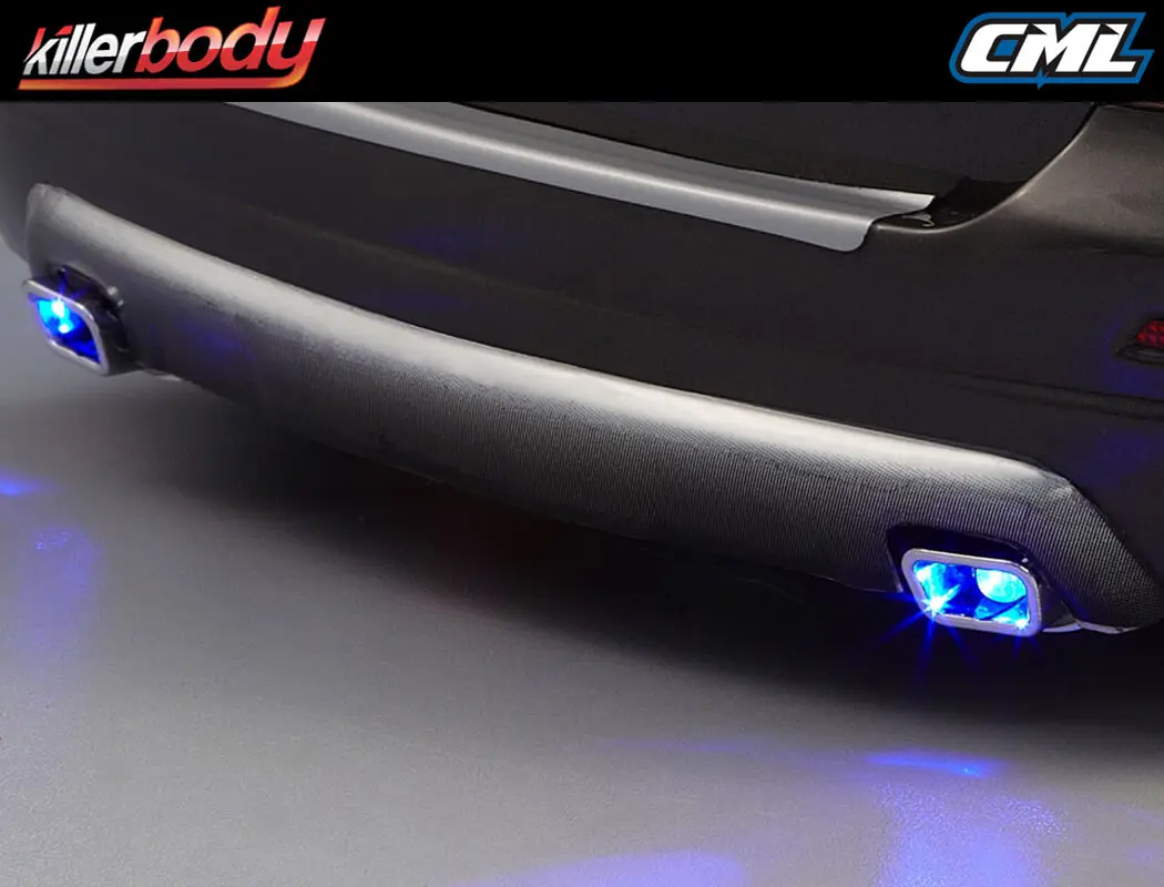 Killerbody Chrome Type B Square Exhaust Pipe W/O Led – view 3