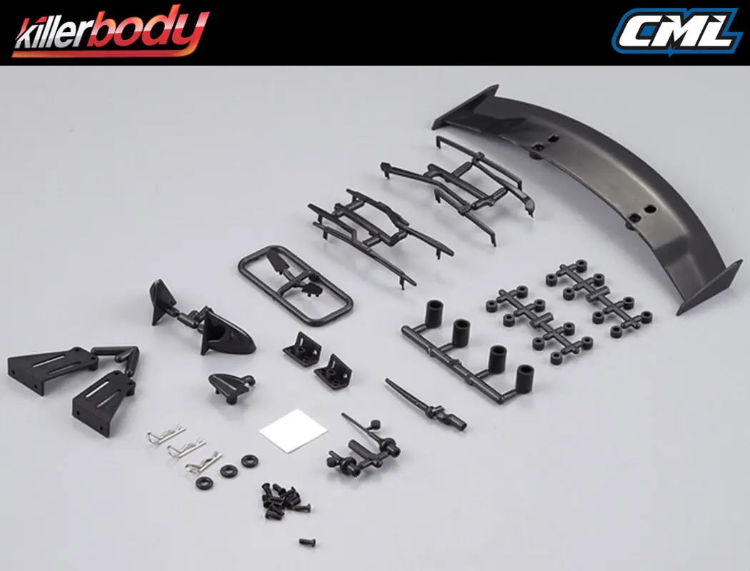 Killerbody 1/10 Tc Basic Plastic Parts (Black Finish) – view 3