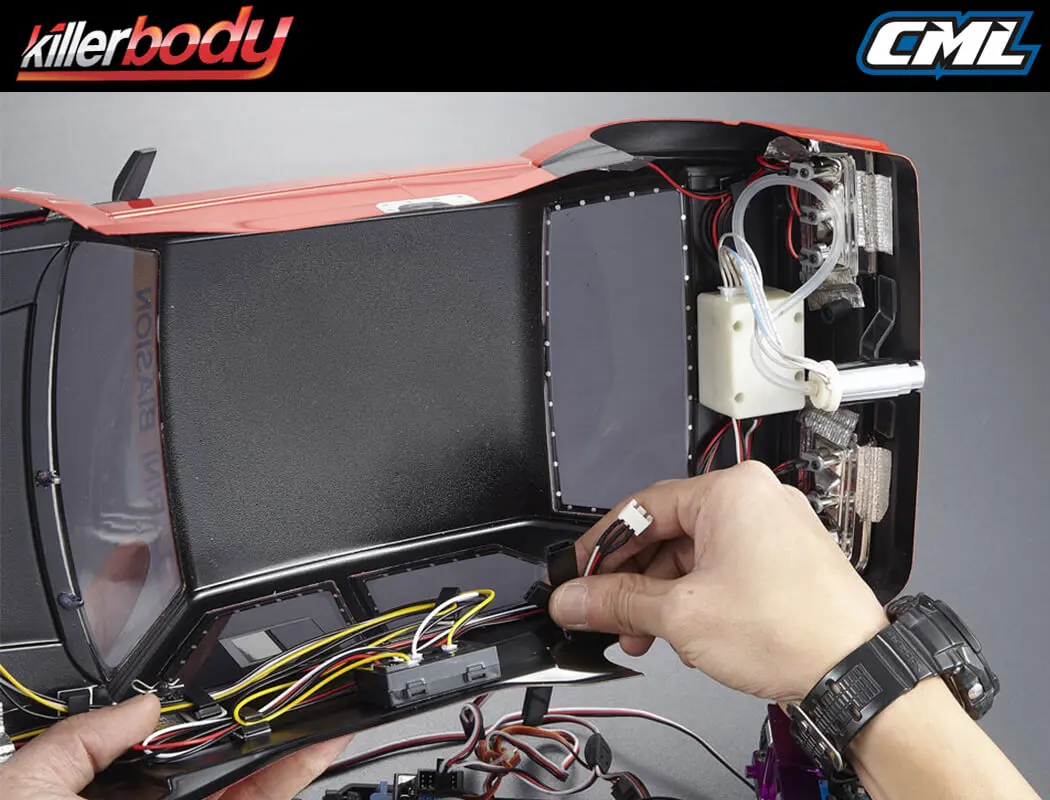 Killerbody Smoky Exhaust Pipe W/Led Unit Set for 1/10 Rc Car – view 5