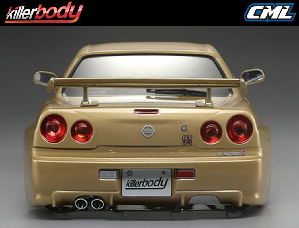 Killerbody Nissan Skyline R34 195mm Finished Body-Gold – view 2