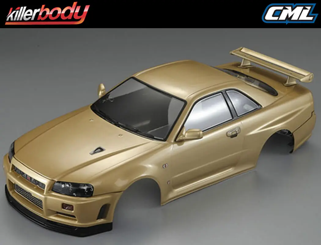 Killerbody Nissan Skyline R34 195mm Finished Body-Gold – view 4