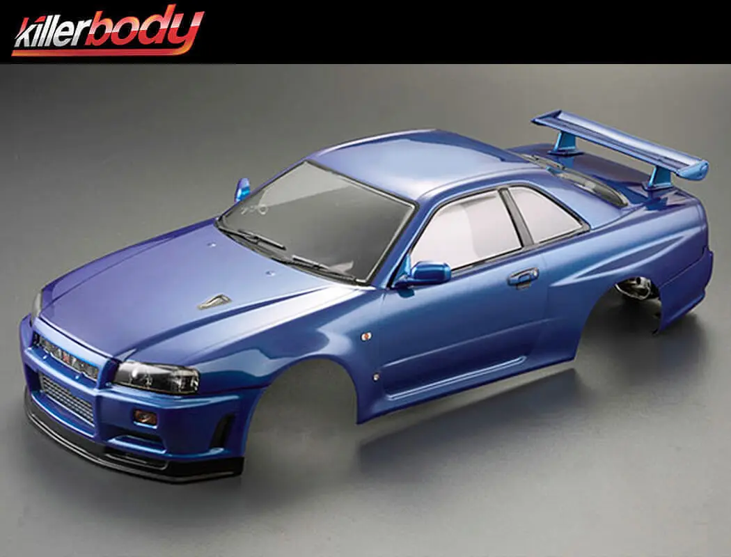 Killerbody Nissan Skyline R34 195mm Finished Body-Blue – view 3