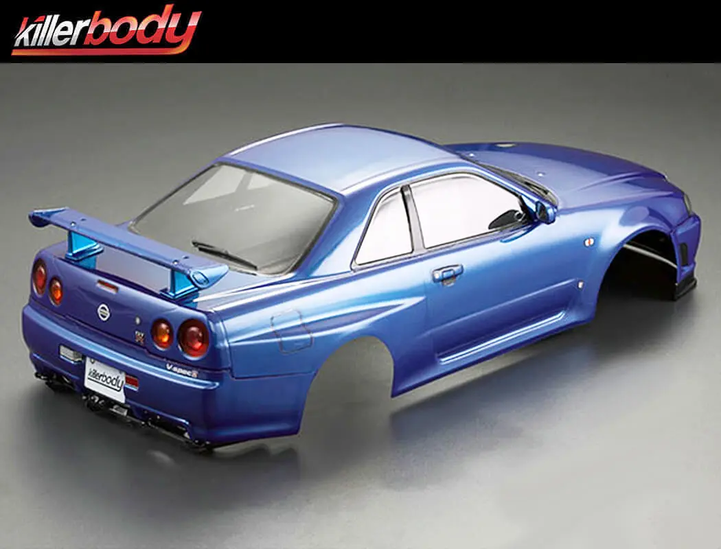 Killerbody Nissan Skyline R34 195mm Finished Body-Blue – view 4