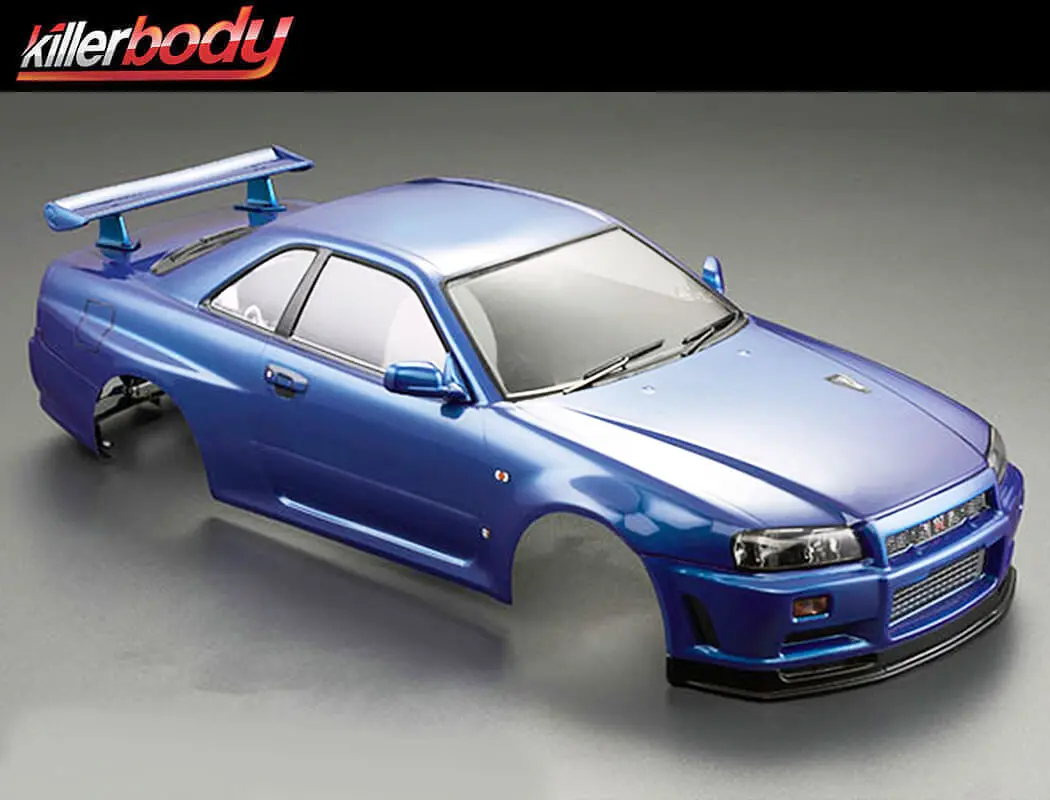 Killerbody Nissan Skyline R34 195mm Finished Body-Blue – view 5
