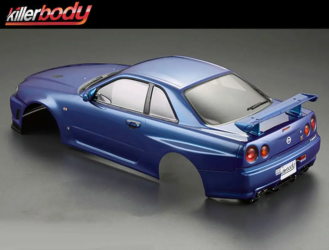 Killerbody Nissan Skyline R34 195mm Finished Body-Blue – view 6