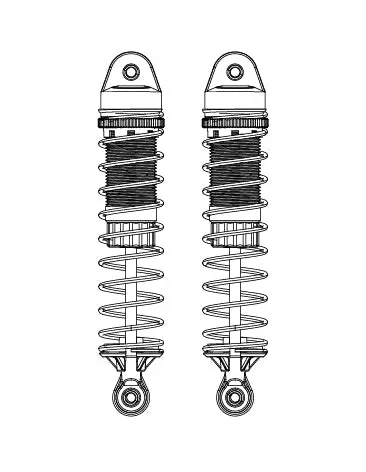 MJX Hyper Go 10208 Front Shock Absorbers 2 Pack - Part Number 10510 – view 4