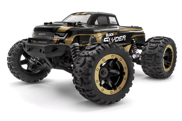 Blackzon Slyder Mt 1/16 4wd Electric Monster Truck - Gold – view 4