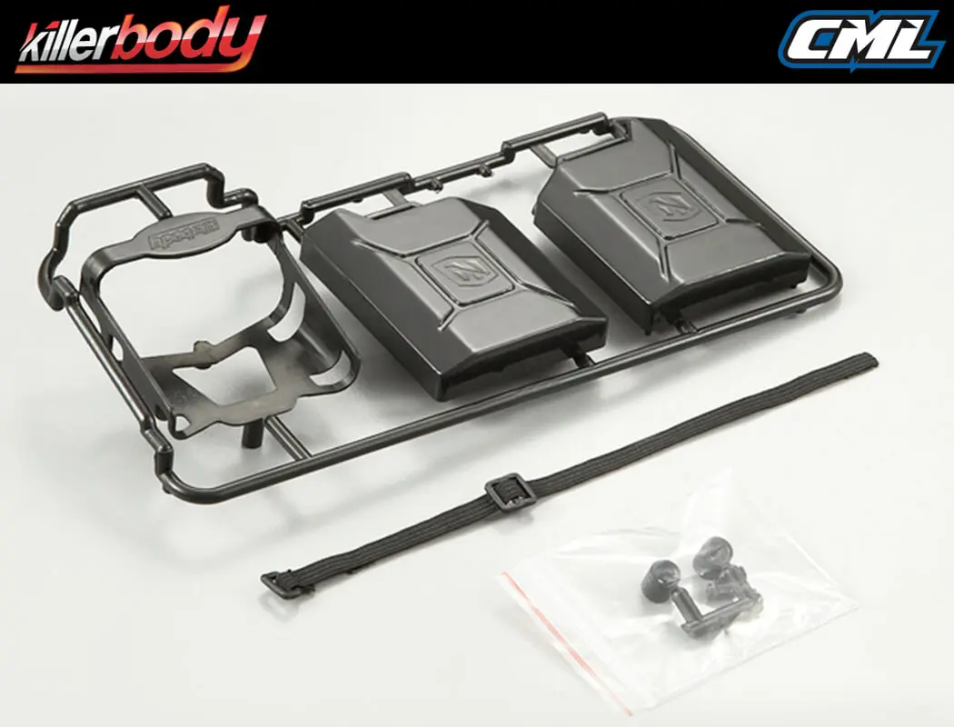 Killerbody Black Plastic Jerry Can Set – view 2