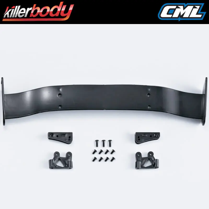 Killerbody Moulded Rear Wing &amp; Mounts for 1/7
