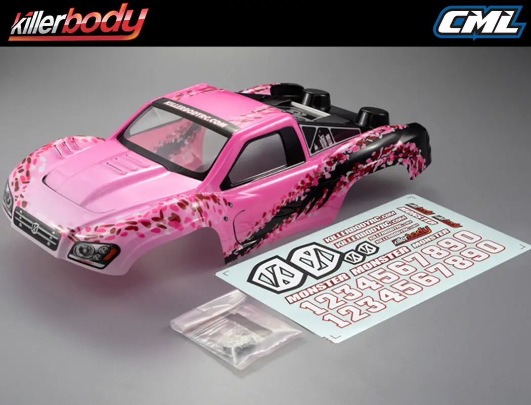 Killerbody Sc Truck Finished Body With Flower Pattern – view 2