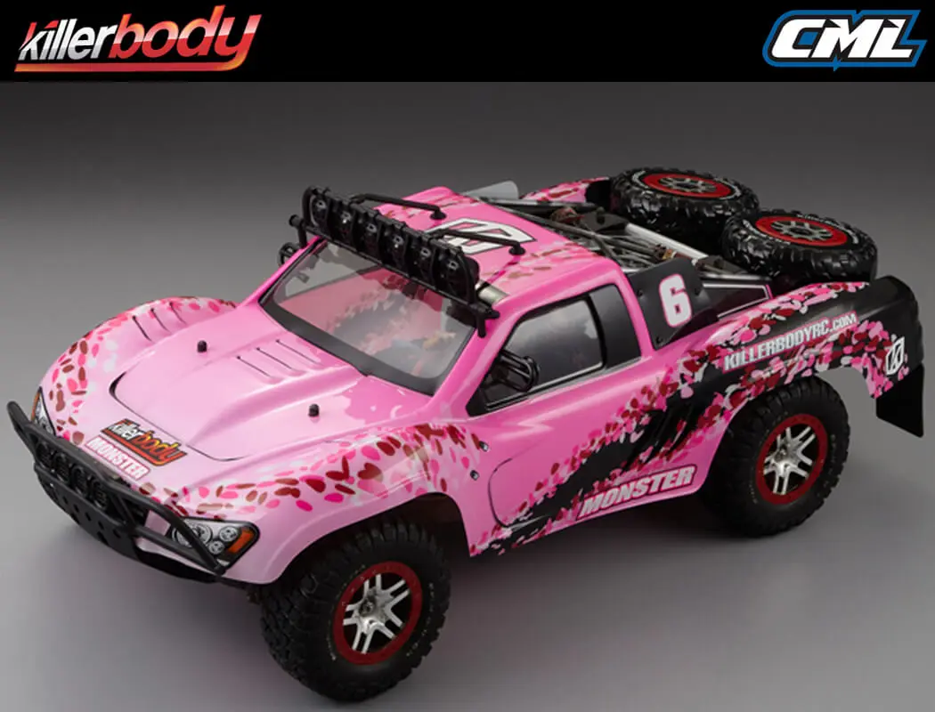 Killerbody Sc Truck Finished Body With Flower Pattern – view 3