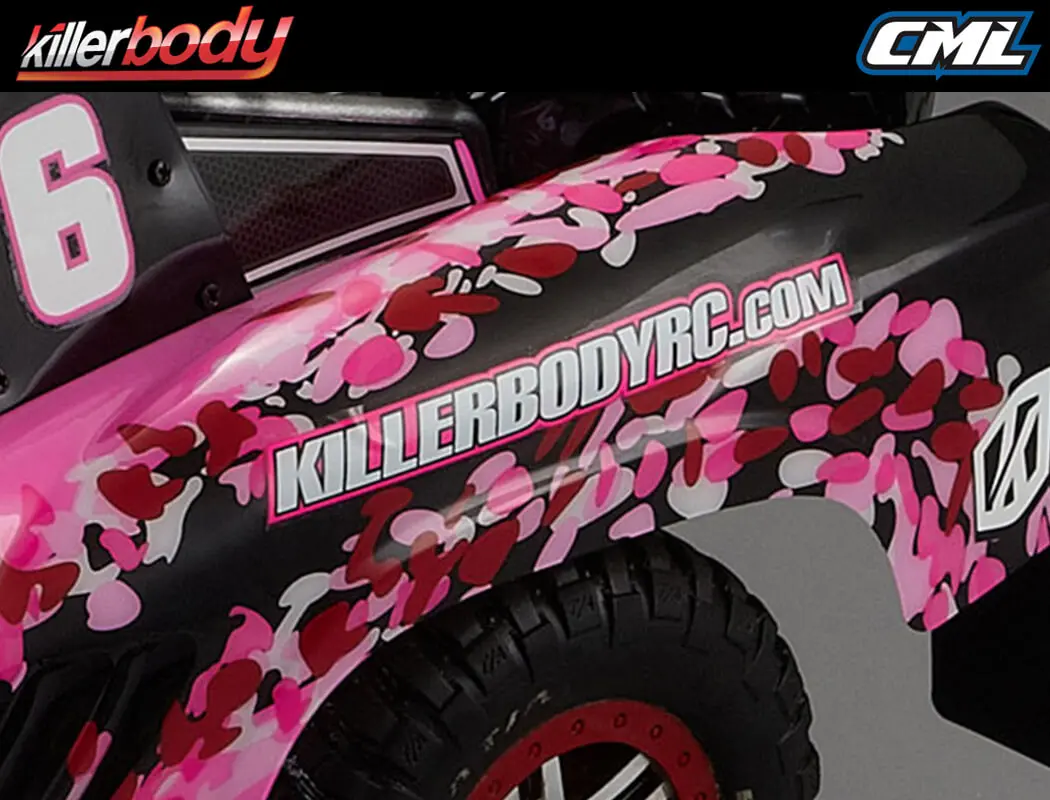 Killerbody Sc Truck Finished Body With Flower Pattern – view 4