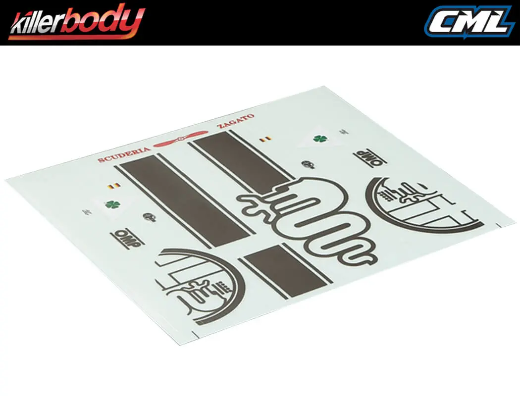 Killerbody Decal Sheet (Alfa Romeo Tz3 Corsa) – view 2