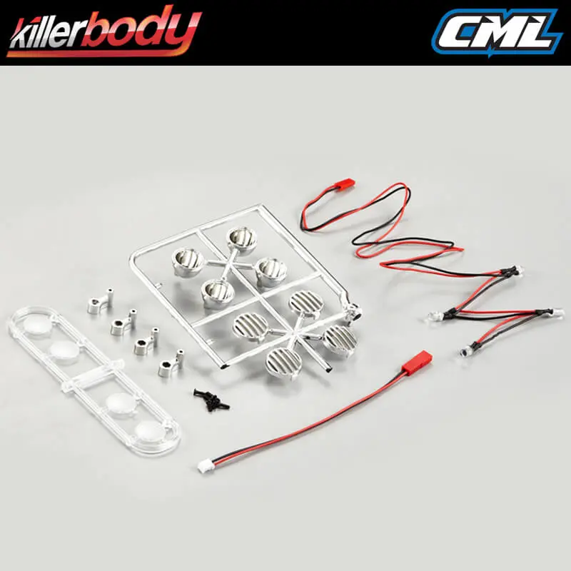 Killerbody Chrome Spot Lights W/Led Unit Set (4)
