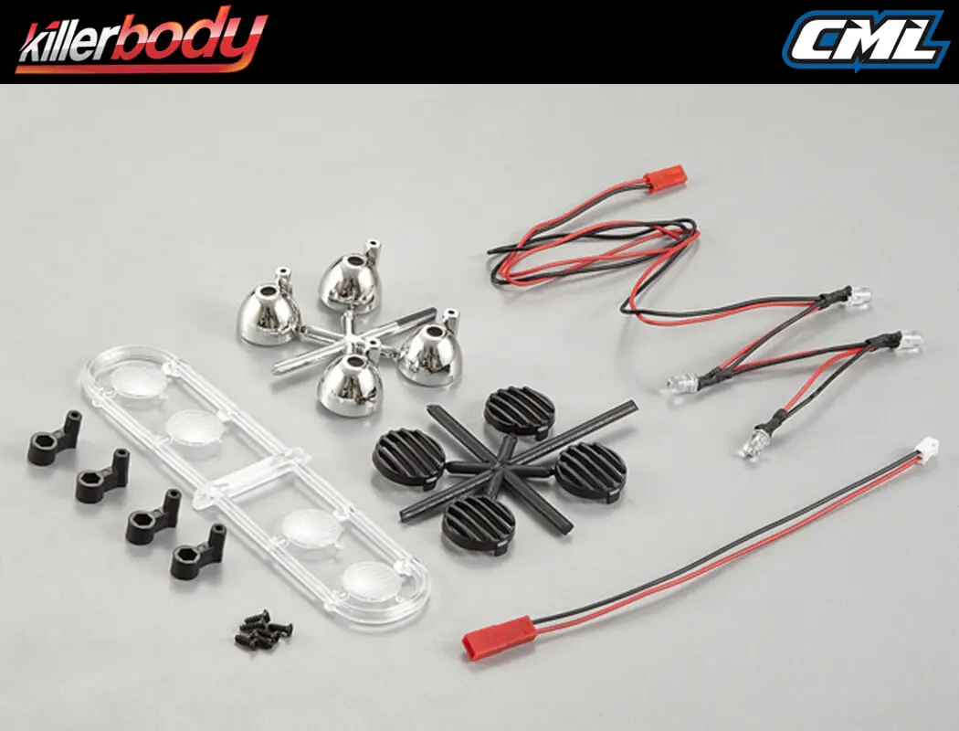 Killerbody Black Spot Lights W/Led Unit Set (4) – view 2