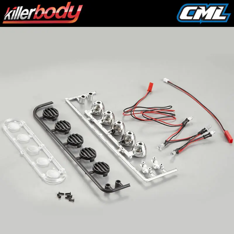Killerbody Black Spot Lights W/Led Unit Set (5)