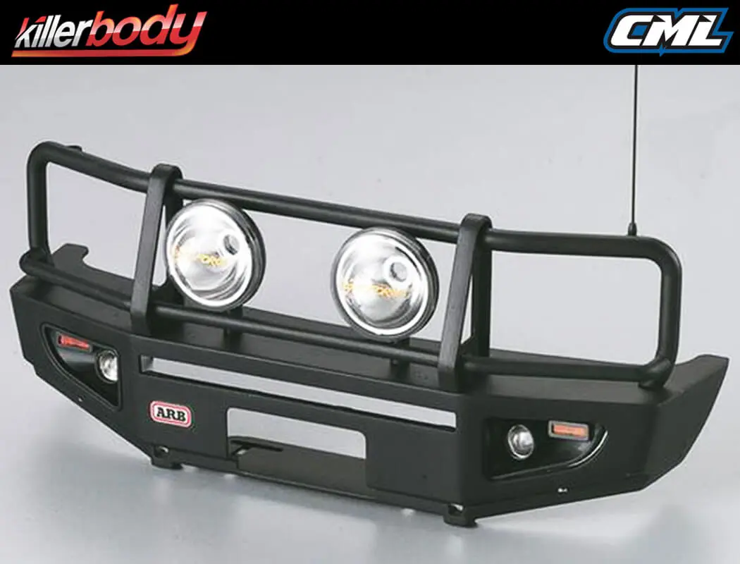 Killerbody 1/10th Alloy Bumper W/Led Upgrade Sets Matt/Black – view 3