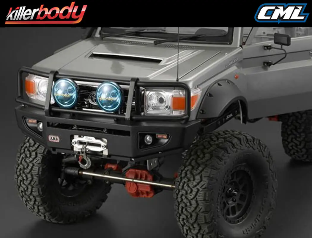 Killerbody 1/10th Alloy Bumper W/Led Upgrade Sets Matt/Black – view 4