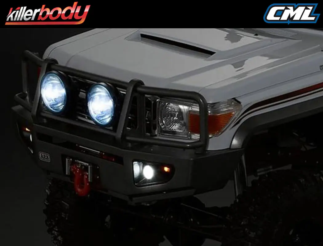 Killerbody 1/10th Alloy Bumper W/Led Upgrade Sets Matt/Black – view 5