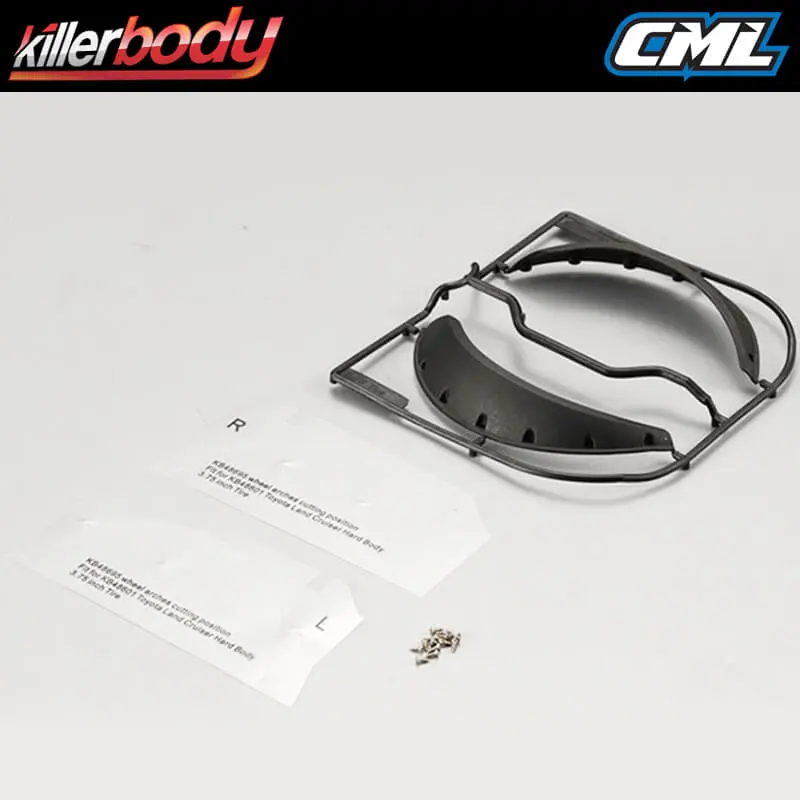 Killerbody Lc70 Front Wheel Arches (3.75" Tyre) for Kb48601