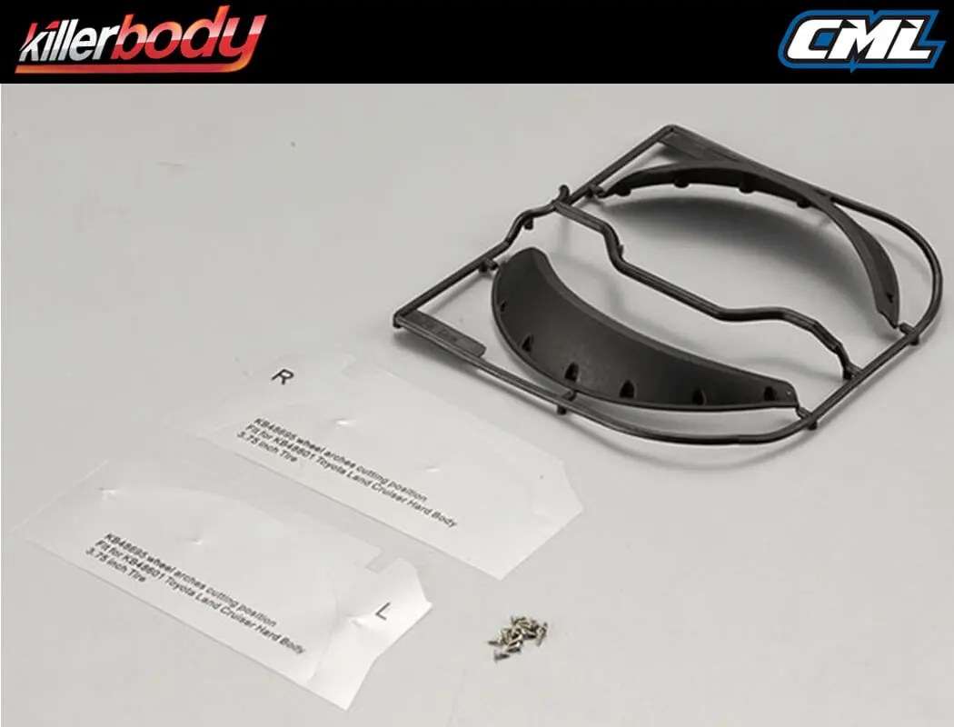 Killerbody Lc70 Front Wheel Arches (3.75" Tyre) for Kb48601 – view 2