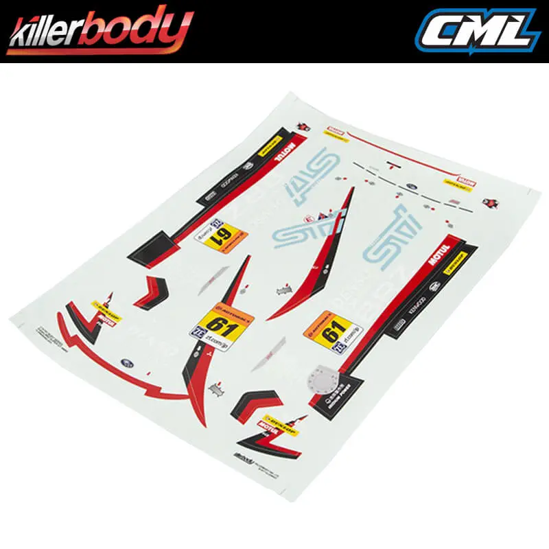 Killerbody Subaru BRZ R&amp;d Sport Decal Sheet