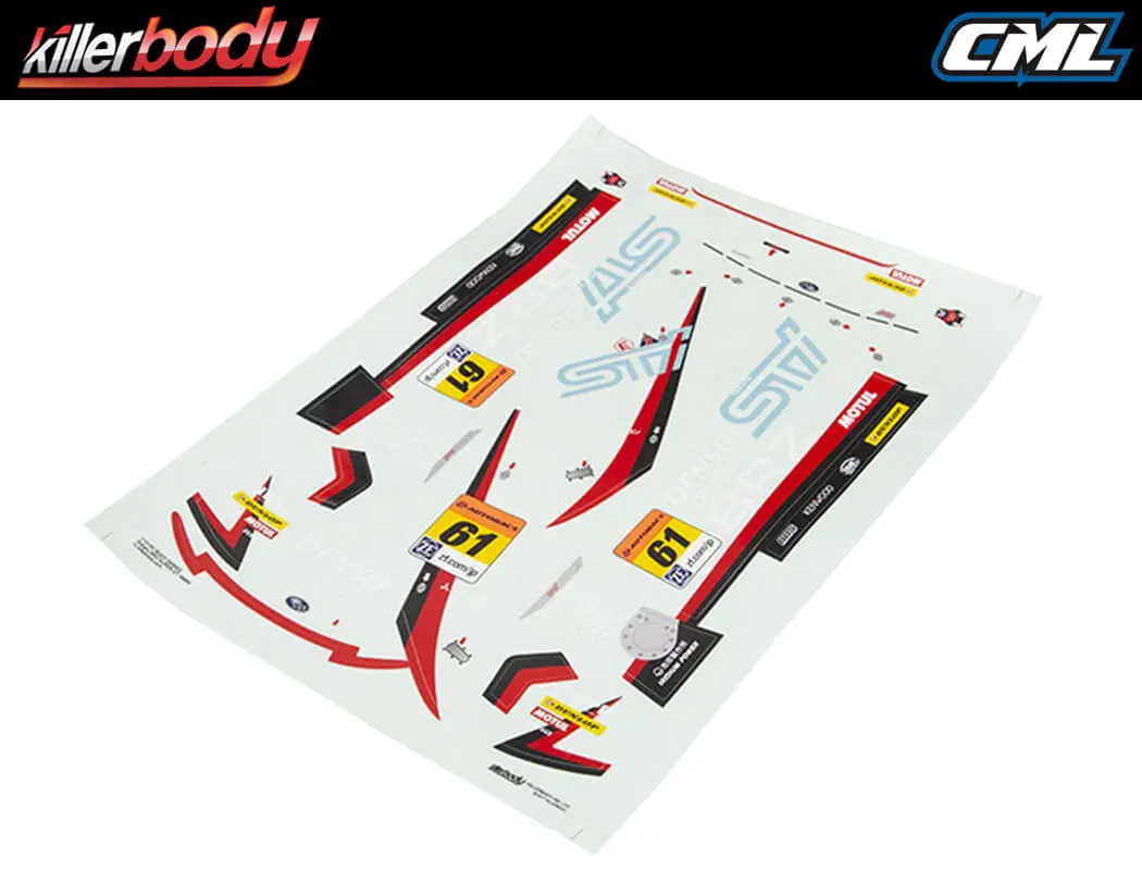 Killerbody Subaru BRZ R&amp;d Sport Decal Sheet – view 2