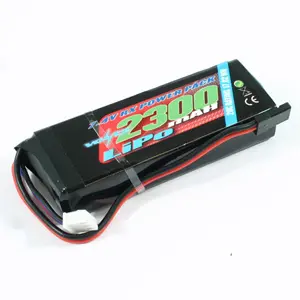 Voltz 2300mah 2s 7.4V Rx Lipo Straight Battery Pack
