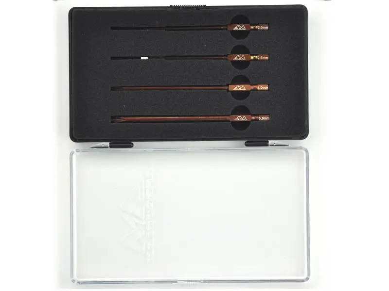 Power Tool Tip Set 4 Pieces With Plastic Case (Metric)