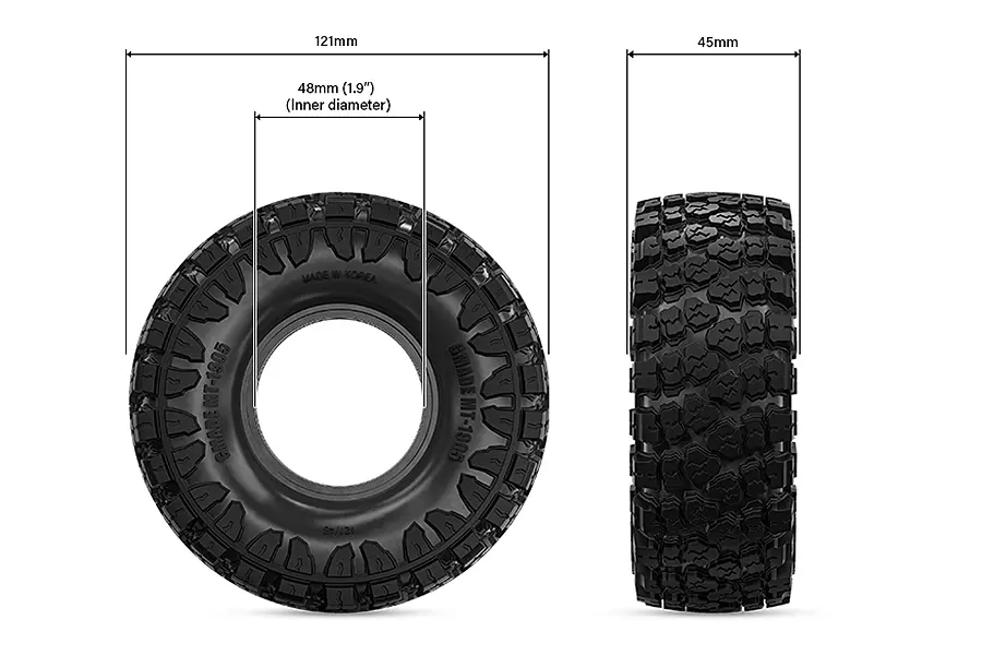Gmade 1.9 Mt 1905 Off-Road Tyres (2) – view 3