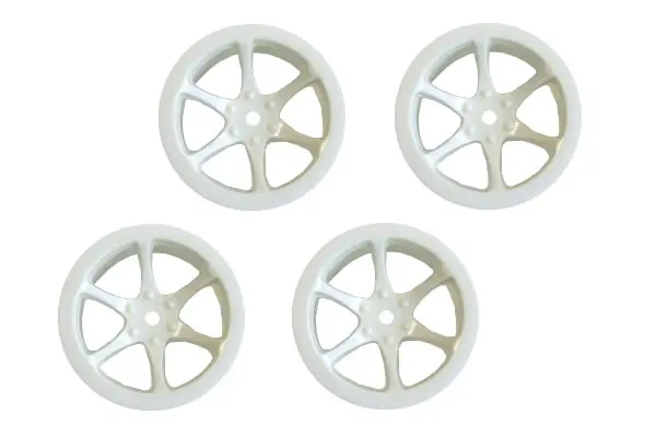 Hobao Hyper Mini St 6-Spoke Wheel Set White (4) – view 2