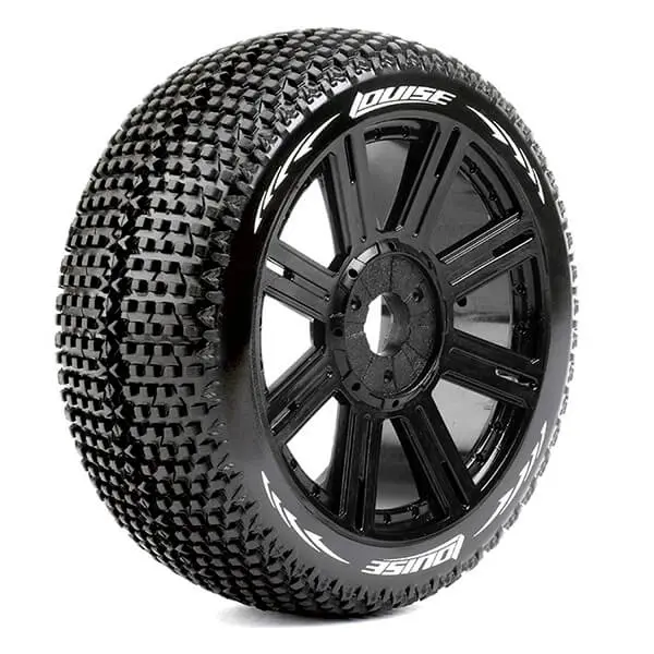Louise Rc B-Turbo 1/8 Fr/Rr Soft Hex 17mm Spoke Black