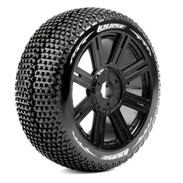 Louise Rc B-Turbo 1/8 Fr/Rr Super Soft Hex 17mm Spoke Black