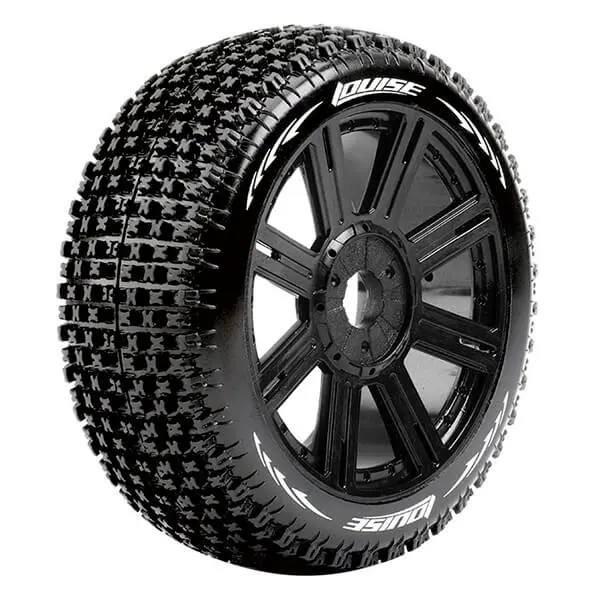 Louise Rc B-Pirate 1/8 Fr/Rr Super Soft Hex 17mm Spoke Black