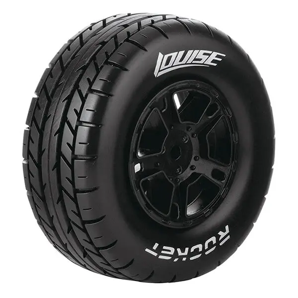 Louise Rc Sc-Rocket 1/10 Rr Soft Slash Rr , Slash 4*4 F/R Black