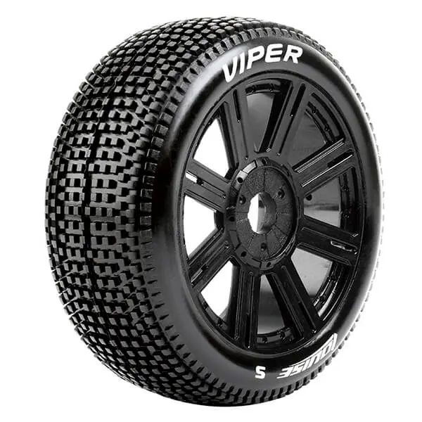 Louise Rc B-Viper 1/8 Fr/Rr Soft Hex 17mm Spoke Black