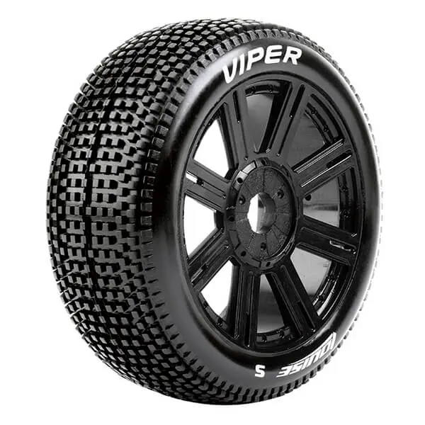 Louise Rc B-Viper 1/8 Fr/Rr Super Soft Hex 17mm Spoke Black