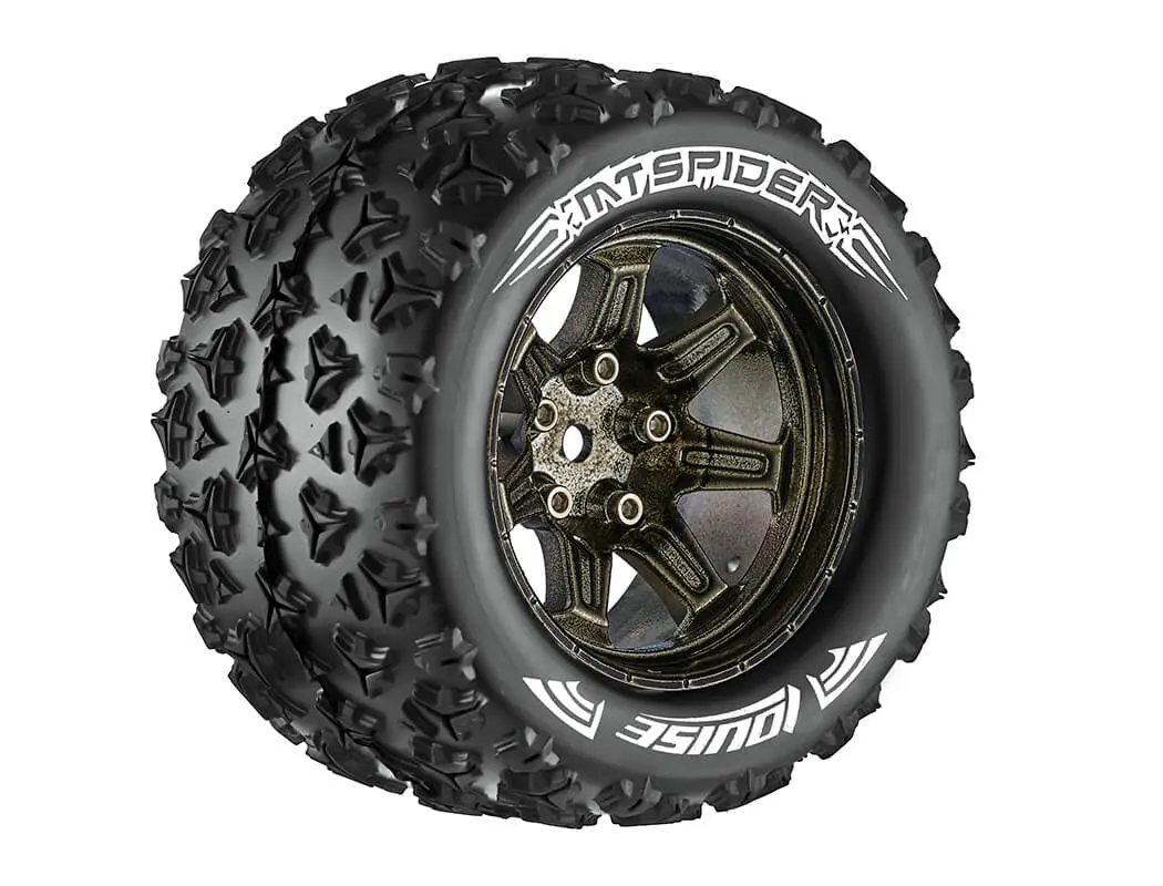 Louise Rc Mt-Spider 1/10 Soft Hex 14mm Black Chrome Arrma G – view 2